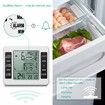 Indoor Outdoor Thermometer, Freezer Refrigerator  Fridge Thermometer  Digital with 2 Sensors, Wireless  Temperature Alarm, Min/Max Trend Display