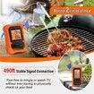 Digital Wireless Remote Meat Thermometer Cooking 2 Probes Oven BBQ Grill Smoker