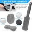 9p Set Car Cleaning MicroFiber Cloth Sponge Including Tyre Brush, Wash Mitt, Sponge, Washcloths, Car Care Set for Car, Motorcycle Window Kitchen