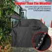 58 inch BBQ Grill Cover Waterproof Weather Resistant Anti-UV, Fade Resistant, with Adjustable Velcro Strap, Gas Grill Cover(Black)