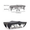 Ping pong table cover outdoor waterproof, Table Tennis Covers,  Black 280 x 152 x 76 cm