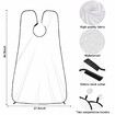 Beard Bib Apron, Beard Hair Catcher for Men Shaving, Non Stick Beard Cape Grooming Cloth, Waterproof, White