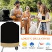 22 Inch Charcoal Grill Cover for 22 inch Weber Grill, Kettle BBQ Gas Grill Cover for All Season 58x 58 x 77 cm