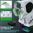 Cooling Fan Stand for Xbox Series S with Charger Station Controller Charging Dock & Console Cooler System with Colorful RGB Light & Headset Hook