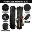 Fishing Rod Bag,Fishing Rod Case Bag with Durable Folding Oxford Fabric,Portable Fishing Bag Fish Rod Storage Bag Fishing Pole Case Bag for Men Fishing Gifts