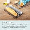 2 pack of 2 Slots Baguette Pan French Bread Pans For Baking Pans, Nonstick 2 Slots Perforated Italian Loaf Pan Mold Long French Bread Pan