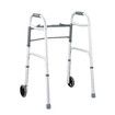 3 IN 1 Folding Walker Medical Aid Elderly Mobility Walking Height Adjustable Toilet Outdoor Aluminum Frame Wheels Standard Lightweight