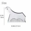 2Pcs Beard Styling Comb and Template 2 in 1 Beard Shaper Transparent Beard Shaping Tool for Mens Beard Line Trimming