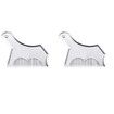 2Pcs Beard Styling Comb and Template 2 in 1 Beard Shaper Transparent Beard Shaping Tool for Mens Beard Line Trimming