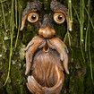 Outdoor Tree Faces, Tree Art, Outdoor Tree Decorations, Tree Faces, Unique Bird Feeders for Outdoor and Indoor, Face for Tree Trunk