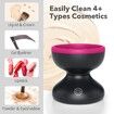 Electric Makeup Brush Cleaner Machine,Portable Automatic USB Cosmetic Brushes Cleaner Cleanser Tool for All Size Beauty Makeup Brush Set,Liquid Foundation,Contour,Eyeshadow,Blush Brush (Black+Pink)