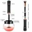 Premium Makeup Brush Cleaner Dryer Super-Fast Electric Brush Cleaner Machine Automatic Brush Cleaner Spinner Makeup Brush Tools (Black)