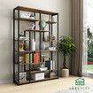 Bookshelf Display 7 Tier Shelf CD DVD Photo Storage Media Rack Plant Holder Metal Shelving Black