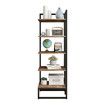 Bookshelf Display 6 Tier Shelf S Shape CD DVD Photo Storage Media Rack Plant Ornament Holder Metal Shelving Room