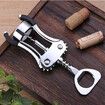 Wine Opener, Zinc Alloy Premium Wing Corkscrew Wine Bottle Opener with Multifunctional Bottles Opener