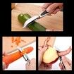 2PCS Y Shaped and I Shaped Stainless Steel Peelers for Vegetable, Apple