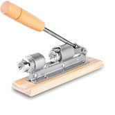 Good Heavy Duty Pecan Nut Cracker Tool, Wood Base and Handle