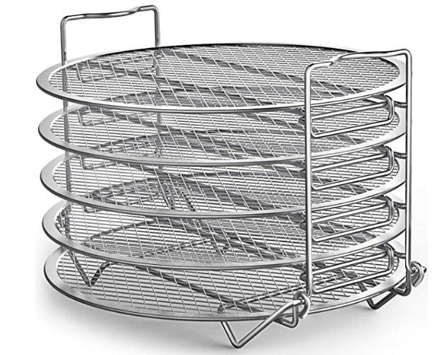 Dehydrator Rack Stainless Steel Stand Accessories Compatible with Pressure Cooker and Air Fryer 6.5 and 8 Qt,Compatible with Instant Pot Duo Crisp 8Qt