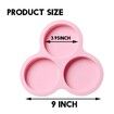 2 Pcs Silicone Air Fryer Egg Pan Reusable Air Fryer Egg Mold,Non-Stick Air Fryer Baking Pan 3 Cavity Silicone Muffin Pans , Air Fryer Accessories