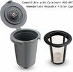 Reusable Filter Cup for Cuisinart, Gray (2 Pack)