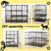 4 Tier Cat Cage Enclosure Crate XL DIY Rabbit Bunny Ferret Hutch House Cattery Kitty Kitten Fence Kennel Playpen Pen Habitat Platforms Ramps