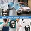 Nurse Fanny Pack with Tape Holder,Multi Compartment Medical Gear Pocket Belt Bag Nursing Organizer Pouch,Utility Waist Pack for Stethoscopes,Bandage Scissors Other Medical Supplies (Black)
