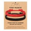Adjustable Rope Couples Bracelets for Men,Boyfriend,Girlfriend,Soulmate,Husband,Wife - Anniversary Valentines Day Birthday Christmas Gift for Him and Her (Black Red/Pinky Promise)