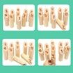Wood Tossing Game with Scoreboard Teen Kids Gift Scatter Party Numbered Fun Outdoor Game for All Ages