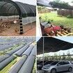 5M*6M Sun Protection Net for Garden Patio, Shade Sails for Plants, Greenhouse, Outdoor Pergola, Lawn, Cloths for Kennel, Chicken Coop, Easier to Hang, Shade Net Cover