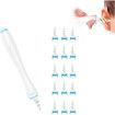 Earwax Remover Spiral Ear Wax Removal Tool, Reusable Earwax Removal Kit Safe Ear Cleaner with 16 Pcs Soft and Flexible Replaceme