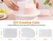 71 PCS Cake Decorating Supplies Kit with Cake Turntable,12 Icing Piping Tips,2 Spatulas,3 Icing Comb Scraper,50+2 Piping Bags and 1 Coupler for Baking