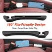 Car Seat Gap Filler, 2 PCS Car Gap Filler Organizer, 2in1 Universal Seat Gap Filler Fits Car Truck SUV (Black)