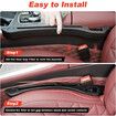 Car Seat Gap Filler, 2 PCS Car Gap Filler Organizer, 2in1 Universal Seat Gap Filler Fits Car Truck SUV (Black)