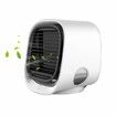 Portable Air Conditioner Fan,3 Speed Rechargeable Evaporative Air Cooler,Mini AC Desktop Fan for Room Home Bedroom Office Indoor Outdoor Col White