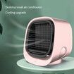 Portable Air Conditioner Fan,3 Speed Rechargeable Evaporative Air Cooler,Mini AC Desktop Fan for Room Home Bedroom Office Indoor Outdoor Color Pink