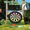 Golf Chipping Game with Sticky Balls and Darts fun Game Mat Indoor OutdoorGolf Game Set for Children Over 3 Years Old Golf Clubs