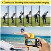 Waterproof Digital Camera Underwater Camera Full HD 2.7K 48 MP Video Recorder Selfie Dual Screens Flashlight Waterproof Camera for Snorkeling (Yellow)