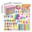 Toy Filled Easter Eggs Colored Easter Baskets Eggs Colored Small Filled Easter Eggs Pack for Basket Including Pinch Toys, Inertial Toy Cars, Seals