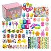 Toy Filled Easter Eggs Colored Easter Baskets Eggs Colored Small Filled Easter Eggs Pack for Basket Including Pinch Toys, Inertial Toy Cars, Seals