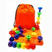 New Hot 30PCS Peg Board Set Montessori Fine Motor Toy for Toddlers Pegboard Toy For Children