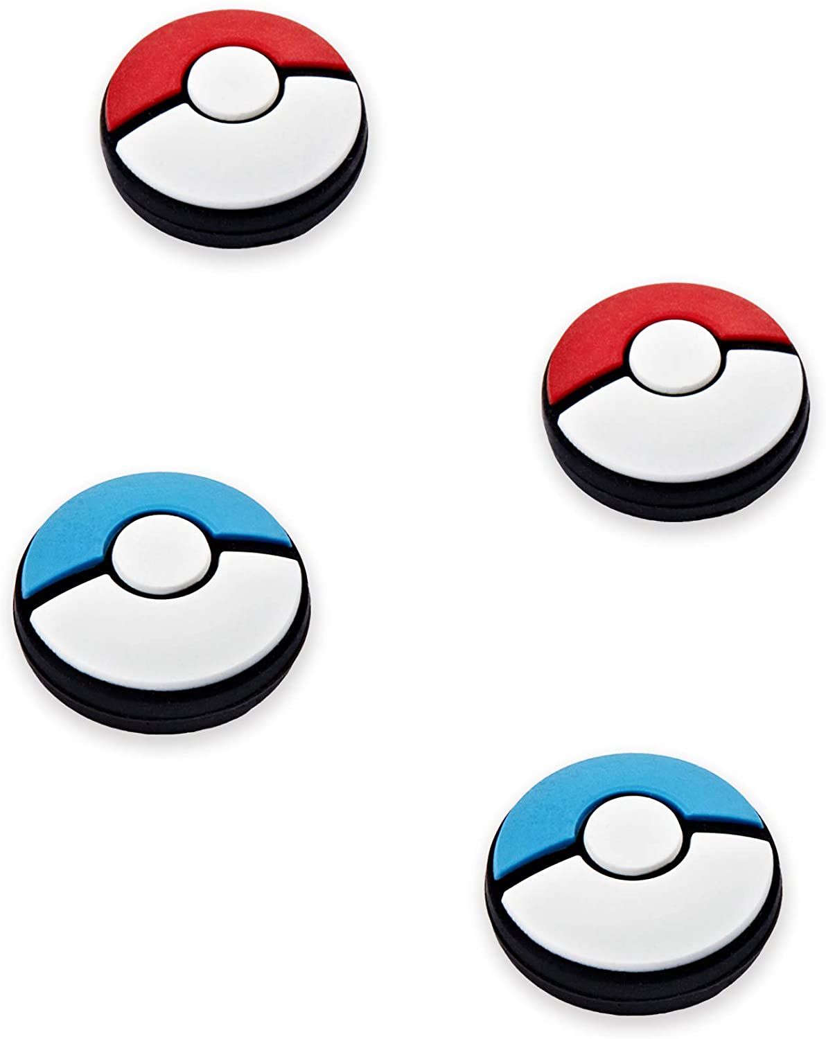 Thumb Grip Set Joystick Caps Compatible with Game Console,Silicone Analog Stick Caps for Game Controllers – Red+Blue,2 Pairs