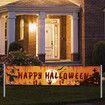 250*48cm Halloween Decorations Pumpkin Banner Handprint Yard Banner Indoor Outdoor Hanging Decor