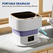 Portable Washing Machine Mini Washer Foldable 11L Semi Auto Domestic Appliance Domestic Purple