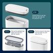 Smart Trash Bin 14L Rubbish Recycling Waste Bin Sensor Automatic Motion Toliet Basket Kitchen Garbage Can White