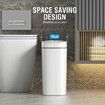 Smart Trash Bin 14L Rubbish Recycling Waste Bin Sensor Automatic Motion Toliet Basket Kitchen Garbage Can White