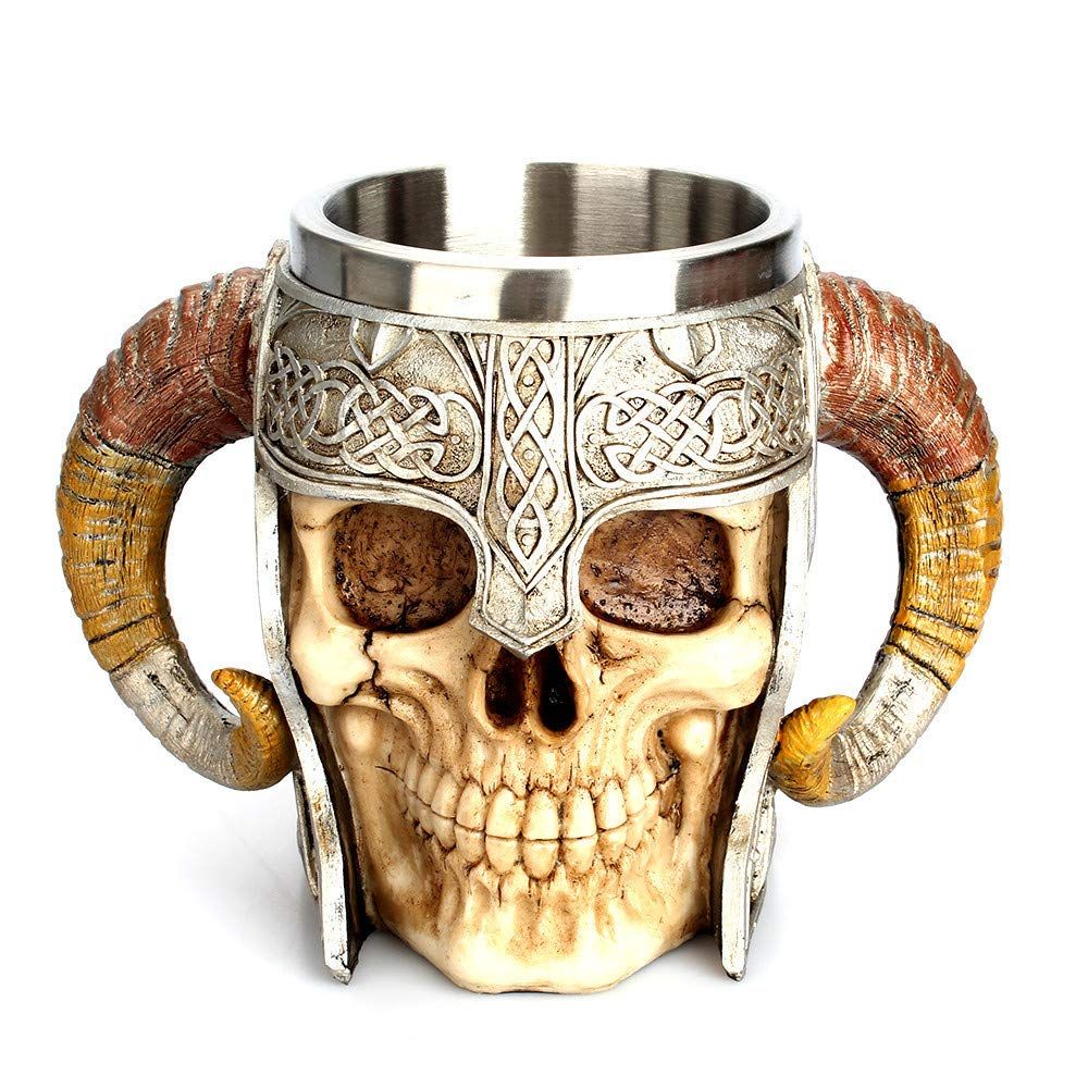 Stainless Steel Double Handle 600ml Mug for Men Women