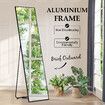 Full Length Free Standing Mirror Wall Vanity Floor Hanging Hallway Bedroom with Folding Detachable Stand