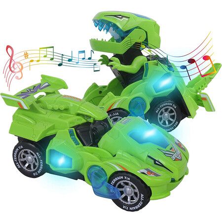 Transforming Music Toy for 4 5 6 7 Year Old Boy (Green)