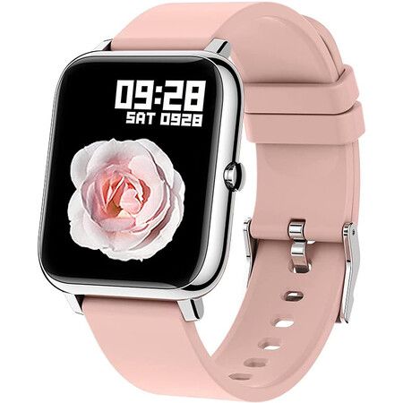 Smart Watch  for Android or iOS for Men Women (Pink)