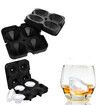 4  Diamond Shape Ice Cube Mold ice Maker Silicone Trays Chocolate Making DIY Candy Fondant Craft ice Cubes Col Black